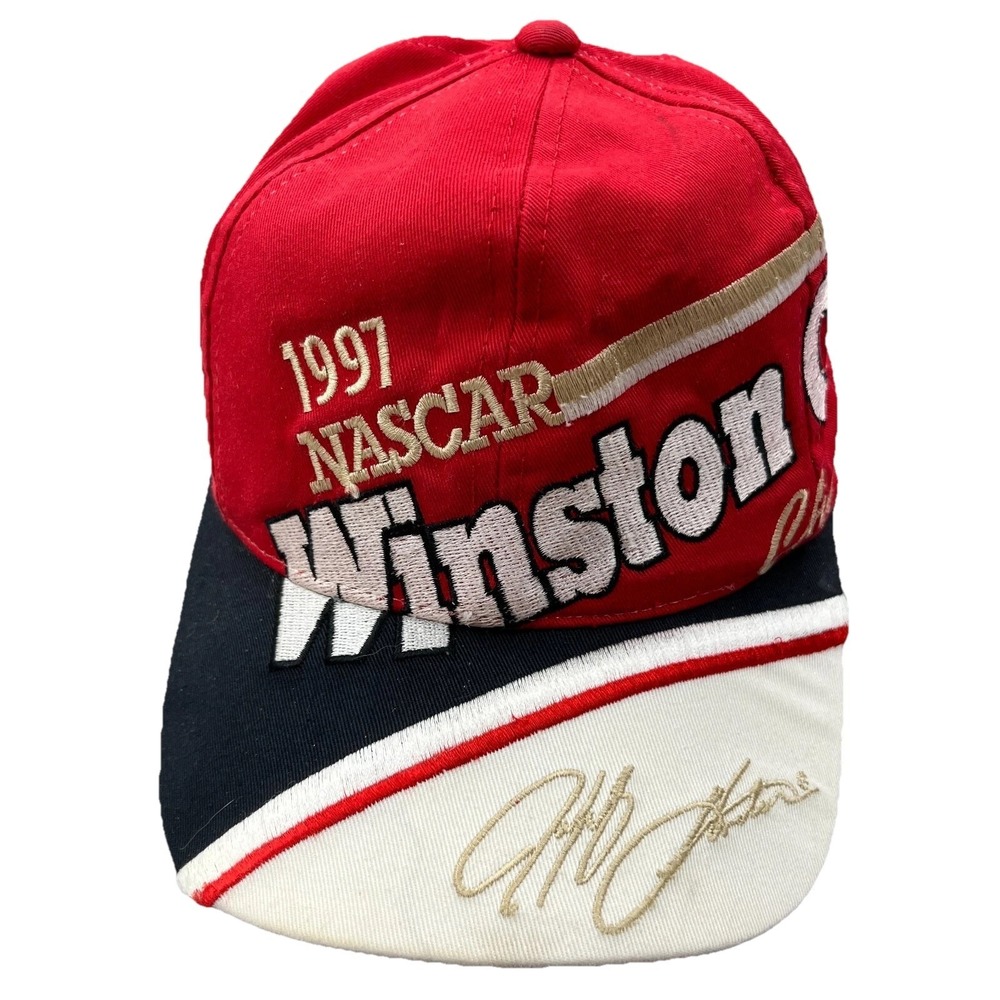 Vintage‎ Winston Cup Hat Cap SnapBack Jeff Gordon 90s Big Logo Sellout NASCAR